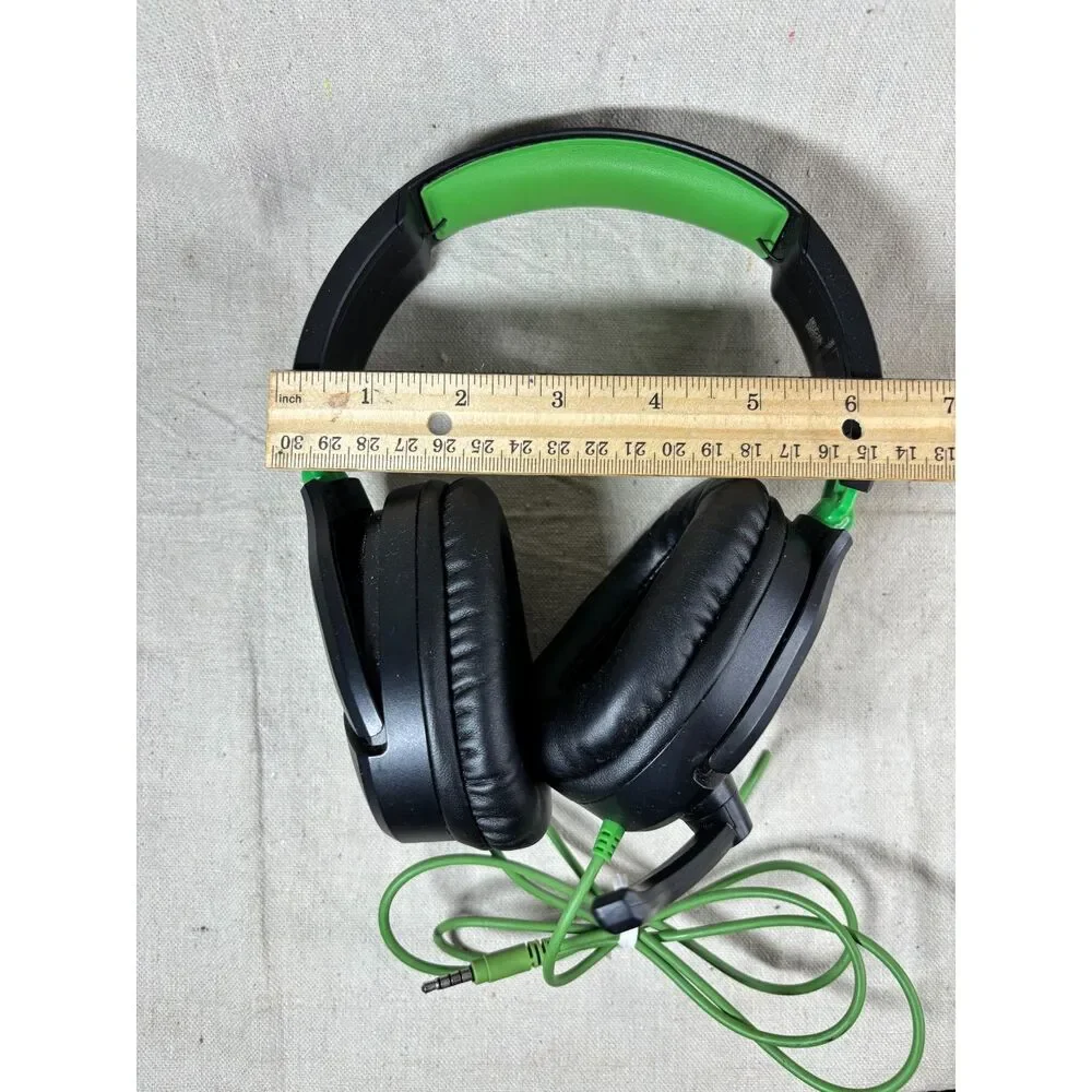 Turtle Beach Recon 70 Wired Gaming Headset in black and green Tested Works